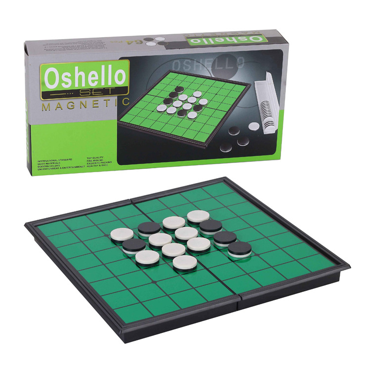 跨境SM092957磁性翻转棋 折叠棋盘磁性围棋 儿童智力五子棋套装