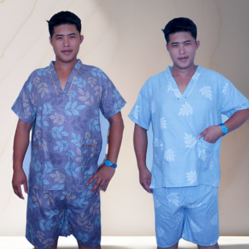 高档纯棉汗蒸服女spa美容艾灸理疗服男浴服洗浴足疗按摩服桑拿服