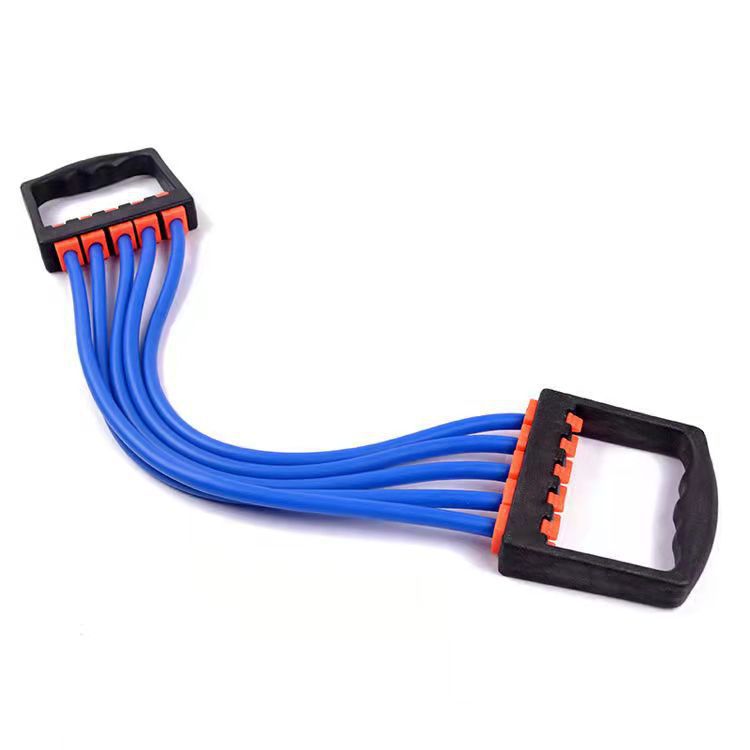 Pecho expansor de goma TPR desmontable pecho expansor yoga multifunción tensión cuerda 5 tensión cuerda ajustable