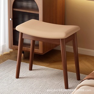 Nordic Style Makeup Stool Bedroom Dressing Stool Master Bedroom Modern Simple Solid Wood Stool Girl Dressing Table Home Desk Chair