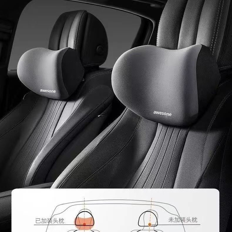 Car Headrest Car Lumbar Cushion Car Lumbar Support Memory Foam Neck Pillow Seat Lumbar Cushion Car Cushion