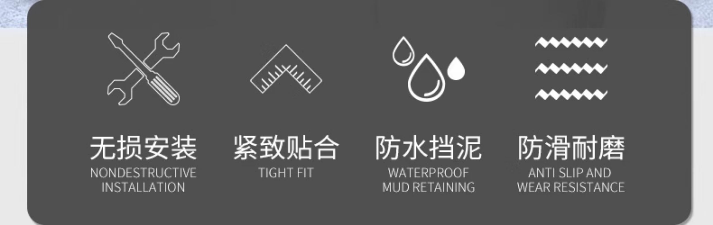 Minchao Xiaoniu's new UQi+/U2 electric vehicle rubber foot mats, U3/Umax foot mats, non-slip and waterproof foot mats