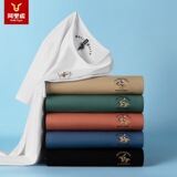 Хлопковая летняя мужская повседневная футболка с круглым воротником, оверсайз