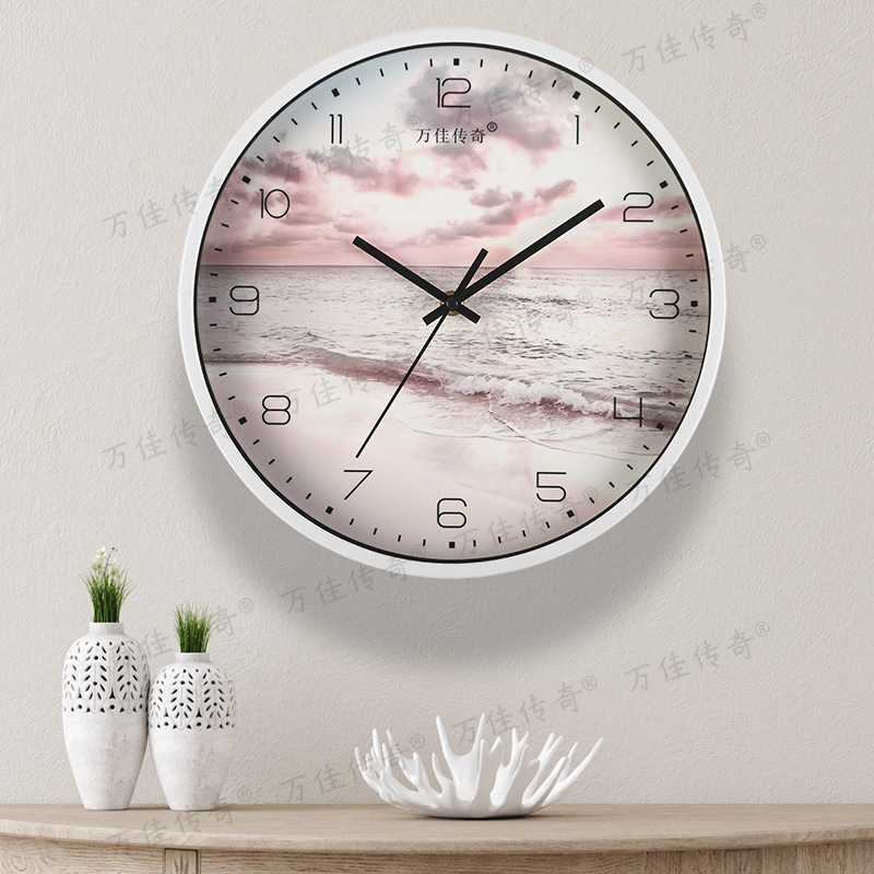 Reloj de pared para sala/comedor/hogar, reloj de pared silencioso sin perforación, decoración moderna para dormitorio, reloj de cuarzo