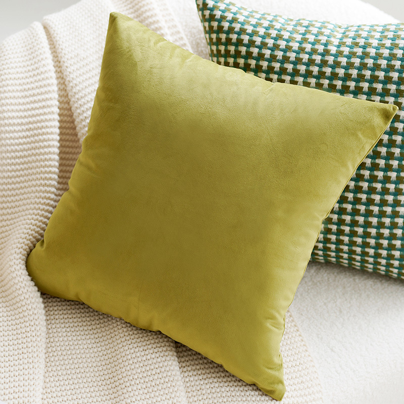緑のオリーブの緑の抱き枕カバー北欧の軽い贅沢な高級感のレトロなソファーのリビングルームの枕のベッドのクッションの現代|undefined