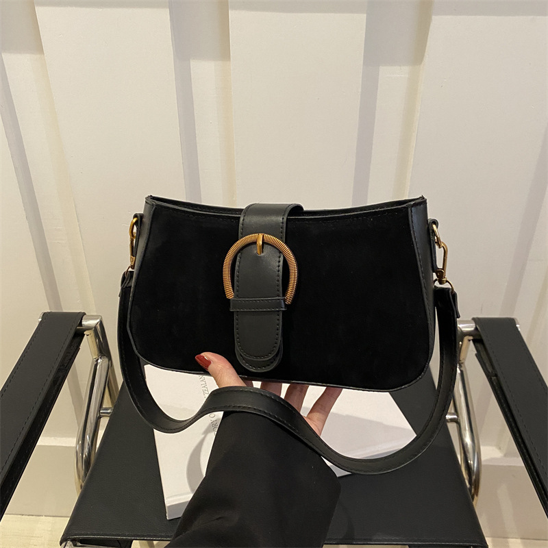 Simple retro nicho diseño brazo bolso 2025 primavera nuevo nicho de moda diseño popular bolso de hombro