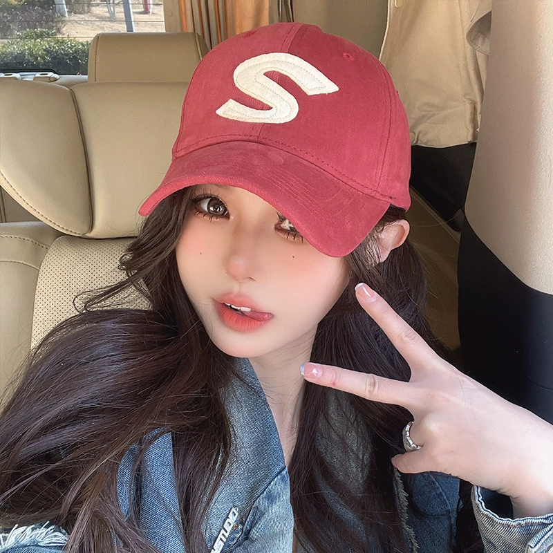 Fashionable baseball cap, summer hat for leisure for beloved, Korean style
