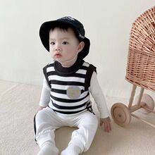 2023婴童毛衣马甲春秋装男女宝针织背心婴儿毛线马夹坎肩韩版童装