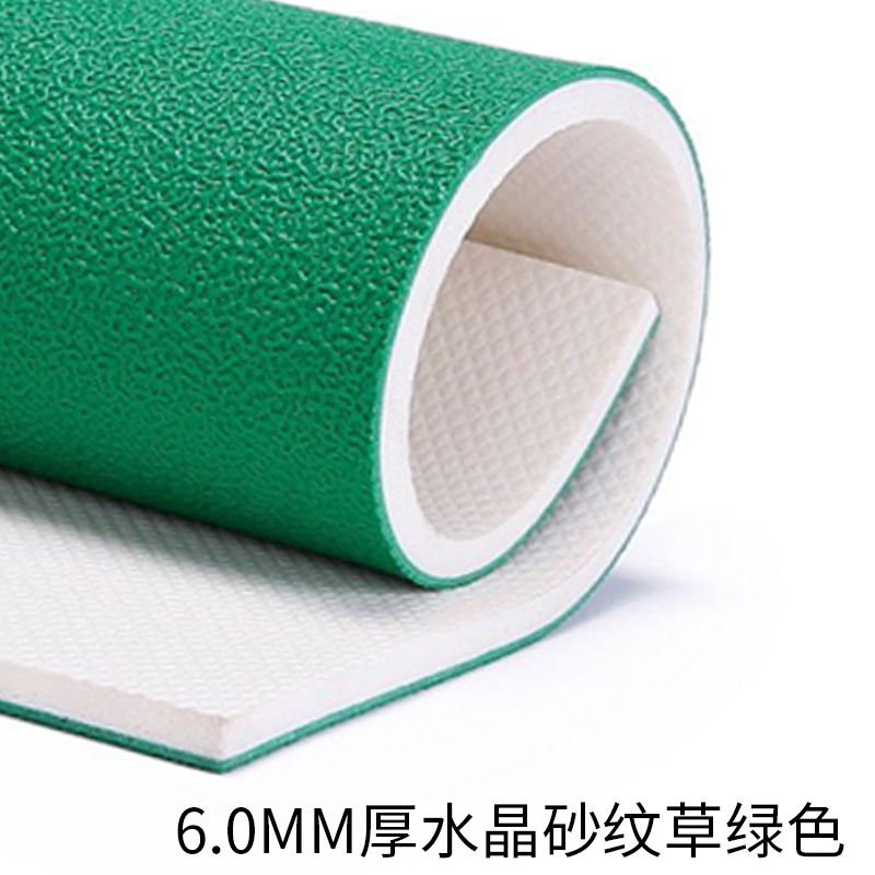 6.0mm 두께의 크리스탈 모래 곡물 잔디 녹색