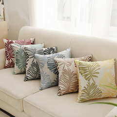 跨境亞馬遜ins風抱枕沙發臥室裝飾花卉抱枕套床頭軟包靠枕腰靠