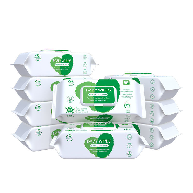 Cross-Border Baby Hand and Mouth Wipes Oem Customized Oem Wholesale Large Packaging 80 Wipes Cross-Border Baby Hand and Mouth Wipes Oem Customized Oem Wholesale Large Packaging 80 Wipes