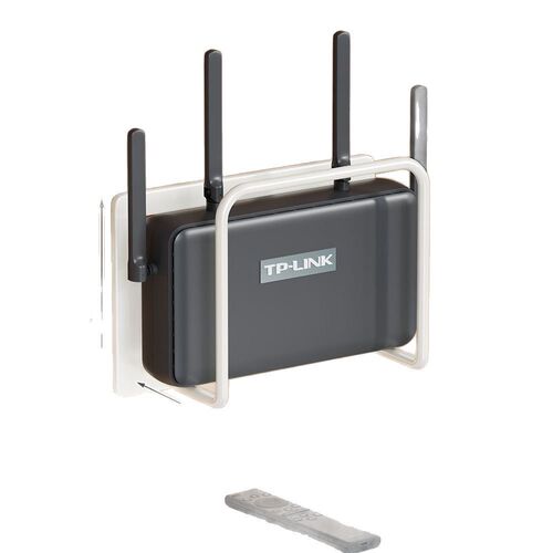 Router rack, WiFi storage rack, wall-mounted holder, set-top box organizer—no drilling required, storage box shelf