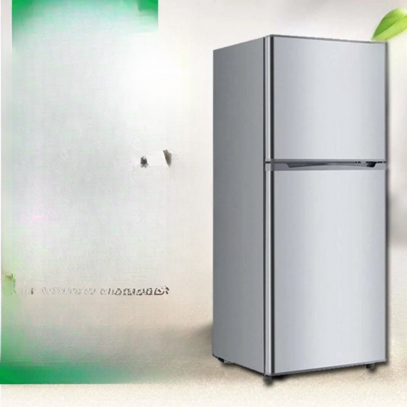 Meidi's Small Refrigerator 118L Household Small Air-Cooled Frost-Free Double-Door Refrigeration and Freezing Rental Energy-Saving Mini