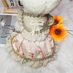 夏の新しいペットドレス犬ロリータプリンセスドレスキュートで快適なテディシュナウザーポメラニアン服
