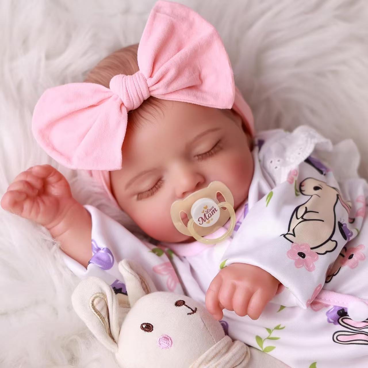 Muñeca Reborn Realista de 18 Pulgadas, la Más Vendida de Amazon, Rosalie, Suministro para Comercio Electrónico Transfronterizo