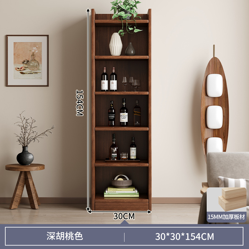 Estante de exhibición para té de estilo chino de madera maciza, pequeño gabinete multiusos, estante decorativo para sala de estar. image 15