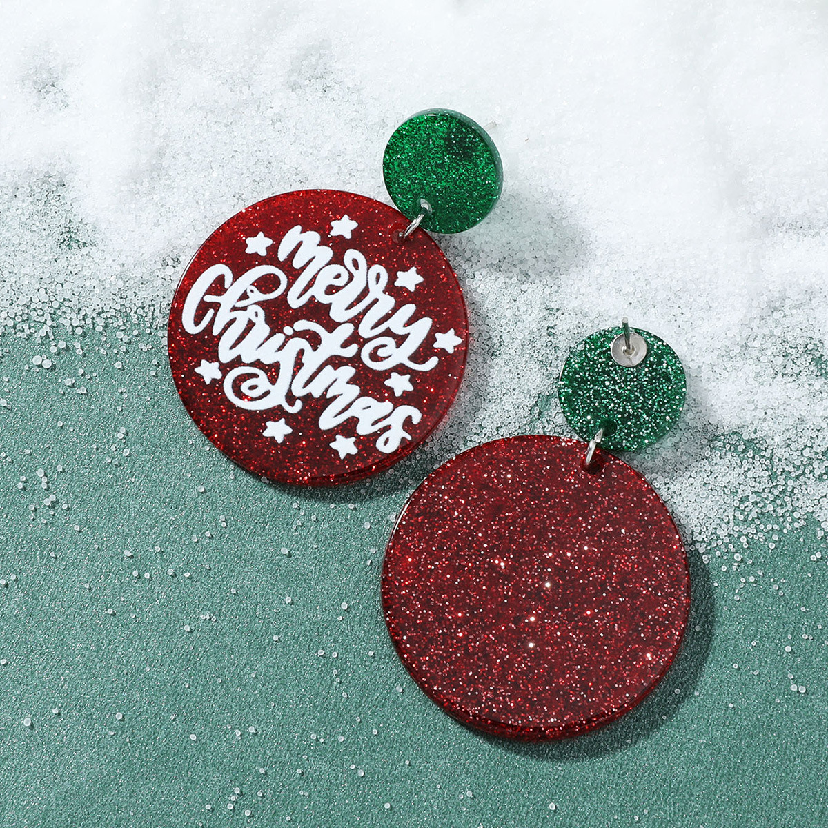 Christmas Hat, Christmas Tree, Santa Claus Pattern 1 Pair Christmas Cute Christmas Hat Christmas Tree Santa Claus Plating Alloy Drop Earrings