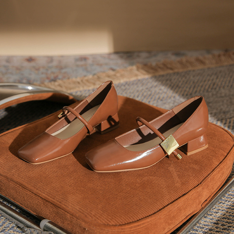 Elegante Damen Pumps Mit Blockabsatz Und Riemchen_voghion.com