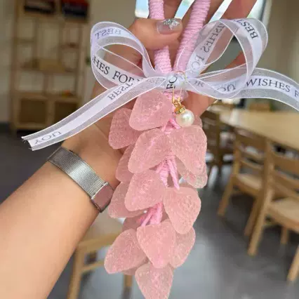 水晶草莓香皂手工香薰精油皂可洗持久留香肥皂伴手礼装饰挂件礼物