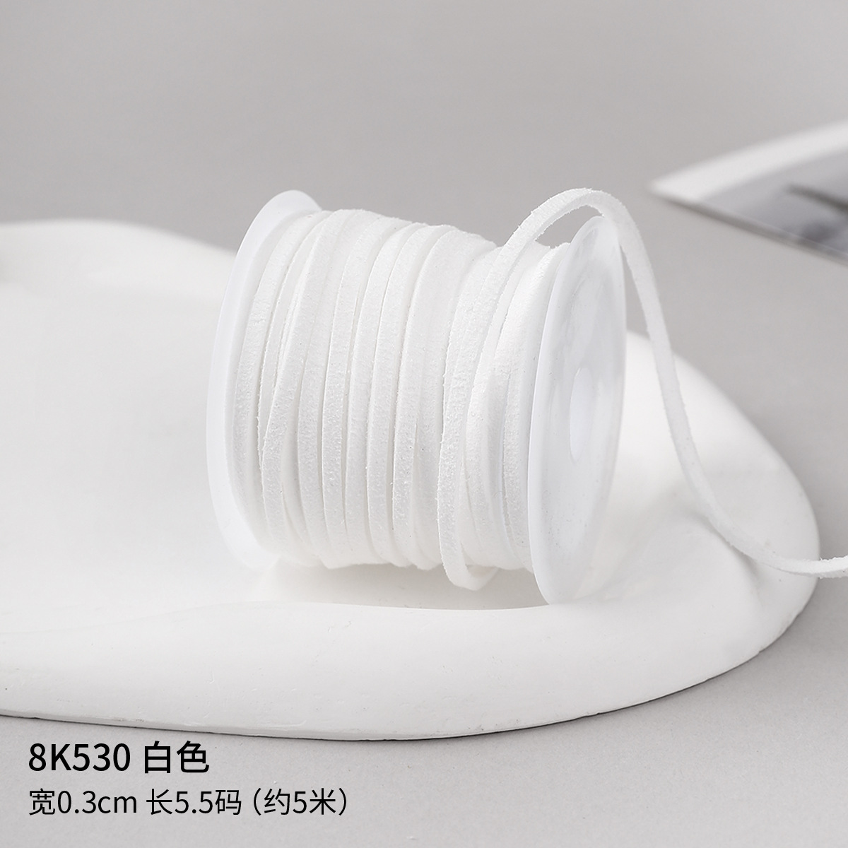 0.3cm cuerda de piel de ciervo gran rollo de cuerdas de lona de seda cinta de regalo caja de regalo embalaje de cinta de colores hecha a mano cuerda de tracción