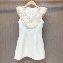 现货深圳南油货源2025冬季新款女装气质短裙收腰连衣裙女