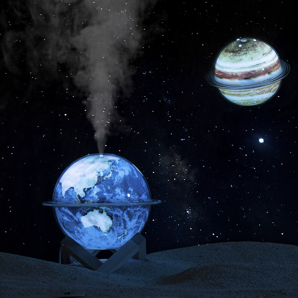 Planetary humidifier, moisturizing atmospheric night light, new collection