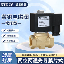STP51 售水机放水电磁阀AC220V4分黄铜进水电磁阀