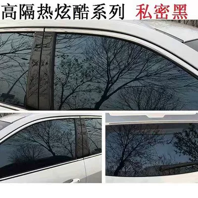 sunshade and sunscreen film, glass film, Automotive Film - side-rear-fender-cool-reflective-secret-black-75cm-wide-5m-long