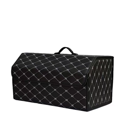 Car storage bag/box – and Removable Storage Box - black-gold-thread-extra-large-653030cm