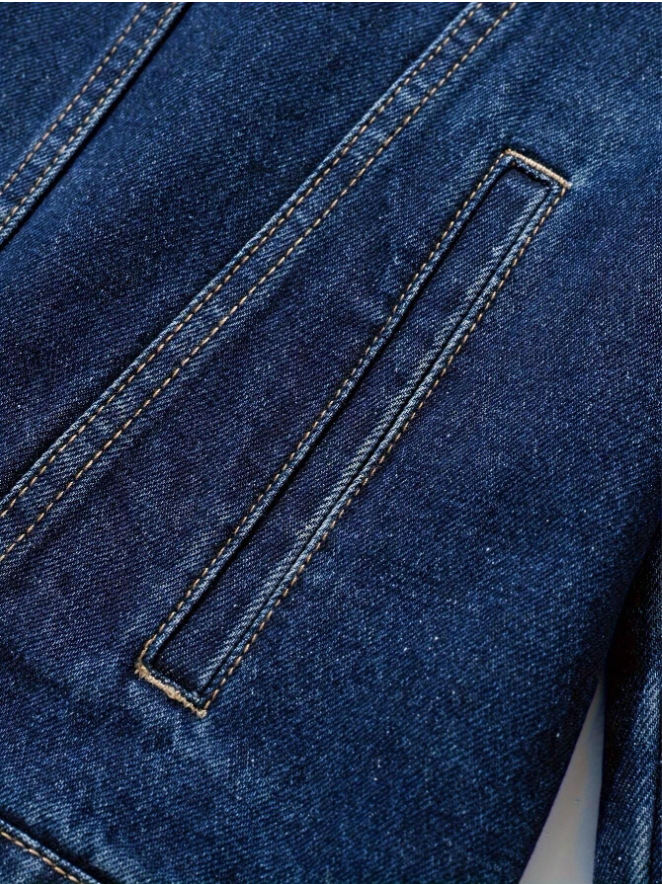 Veste en jean homme slim fit versatile en denim stretch_voghion.com