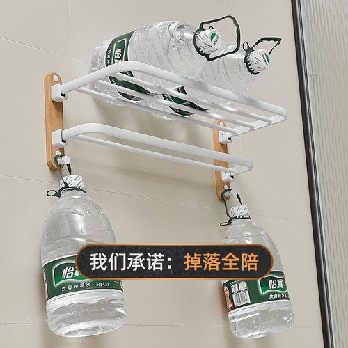 High-quality hole-free solid wood style birch wood white bath towel rack and holder set corner shelf toilet brush
