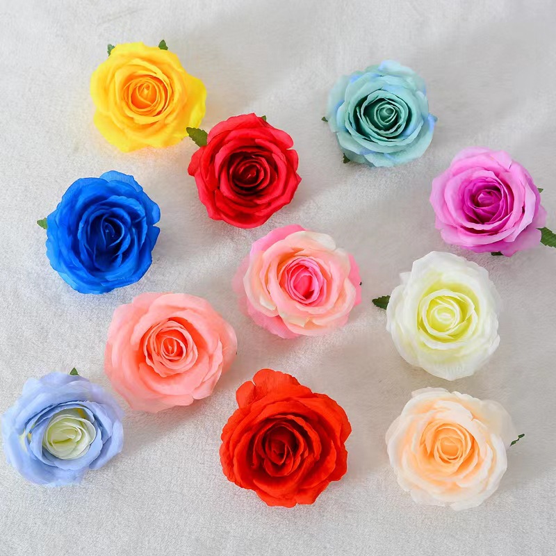 Lifelike Large Rose Flower Heads for Wedding Decorations: Archways, Floral Walls, Arrangements, and Accent Flowers—Wholesale from Manufacturer