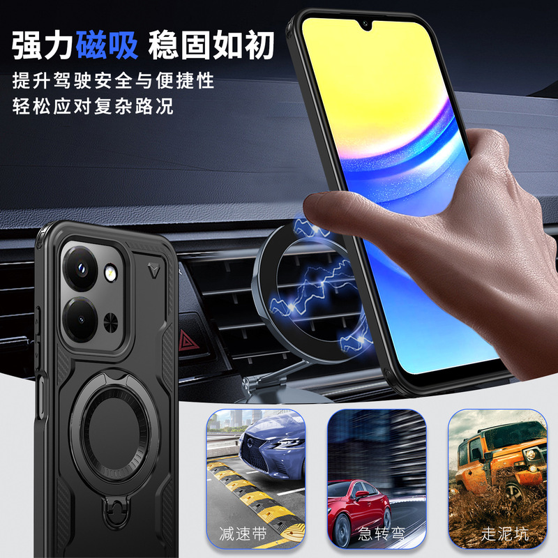 跨境适用红米15C手机壳旋转支架A5全包防摔K80多功能保护壳源厂|undefined