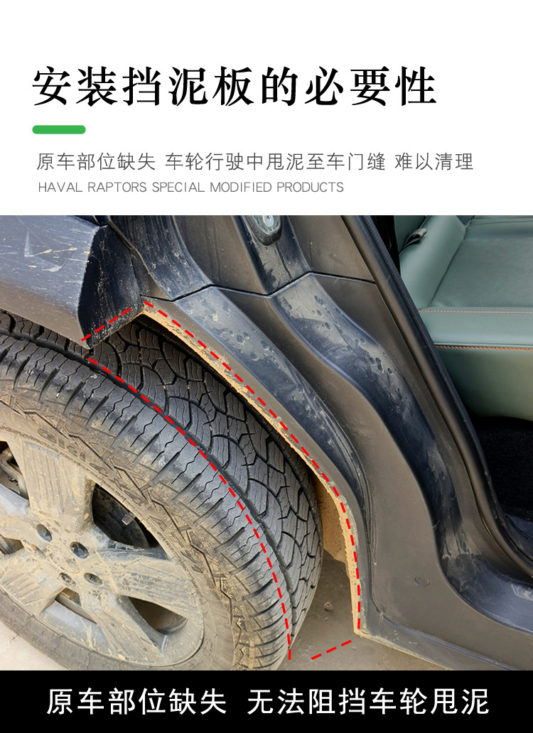 Chery icar03/03T four-wheel mudguard lining car special plastic water and sand exterior modification and upgrade