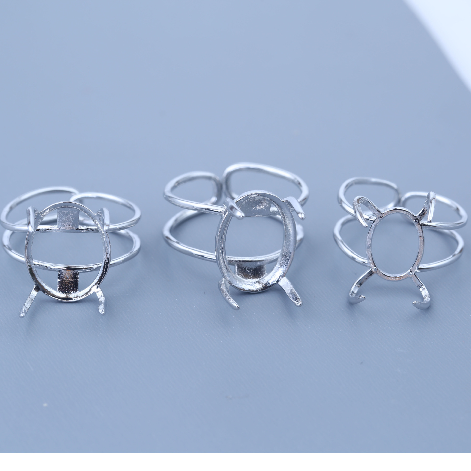 Factory handmade ore ring holder empty holder live ring holder inlaid simple direct wholesale ring