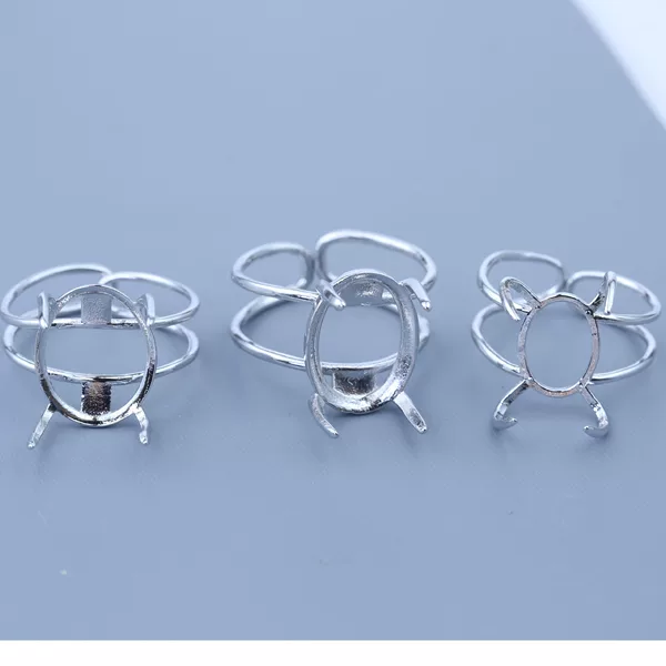 Factory handmade ore ring holder empty holder live ring holder inlaid simple direct wholesale ring