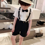 Детский летний комплект для мальчиков, футболка, костюм, платье девочки цветочницы, большой размер, детская одежда, наряд на выход, в корейском стиле, оптовые продажи