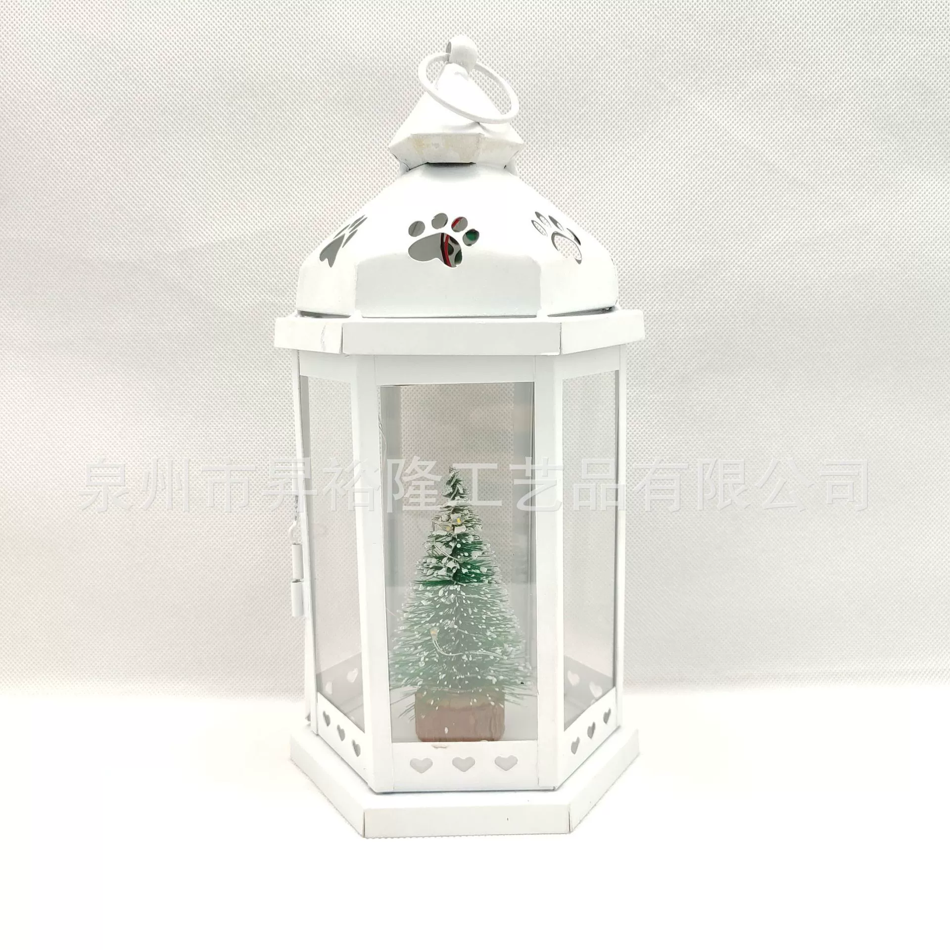 Солнечная деревянная свая елка ветряная лампа Горячая елка вокруг просо лампа ветряная лампа Рождественские украшения сада фонарь