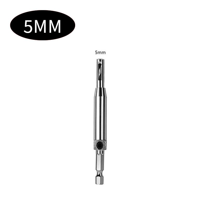 Taladro de bisagra para carpintería, taladro eléctrico, posicionamiento de perforación, conjunto de brocas de mango hexagonal de una pieza, apertura de orificios de bisagras para puertas y ventanas de núcleo personalizado