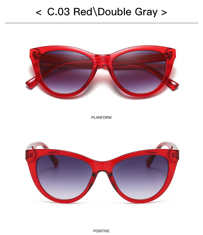 35g Weight Full Frame Glasses Structure Sunglasses Classification Ac, UV400 Protection Lens Material Cat Eye Glasses Style Outdoor, Travel Occasion Solid Color Pattern All Seasons Season Unisex Gender Retro, Classic Style Style Retro Classic Style Solid Color Ac UV400 Protection Cat Eye Full Frame Women's Sunglasses 14