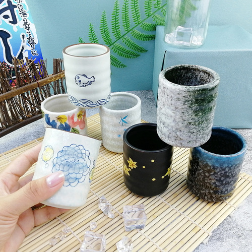 外贸工厂订 制围炉煮茶陶瓷茶杯茶碗喝茶杯子餐厅茶水杯主人杯