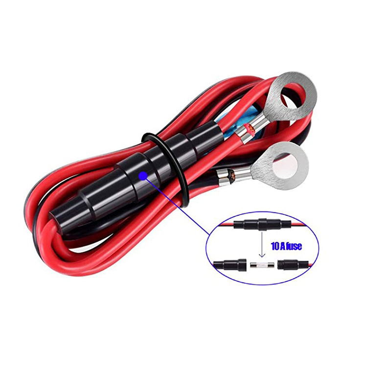 Kaiweige Kewig Is Suitable for Modified Car Charging Source Connection Cable Power Cord with 10A Fuse Dc