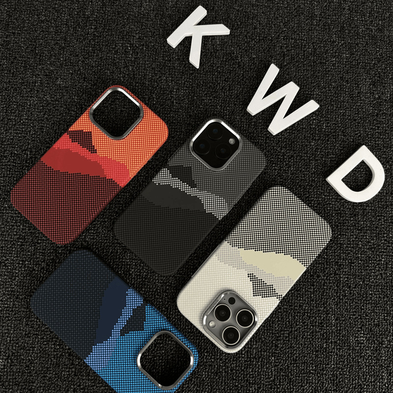 Cross-Border Iphone18Promax Skin-Feel Kevlar Magnetic Phone Case Suitable for Apple 17, Full Coverage with a Premium Feel 16