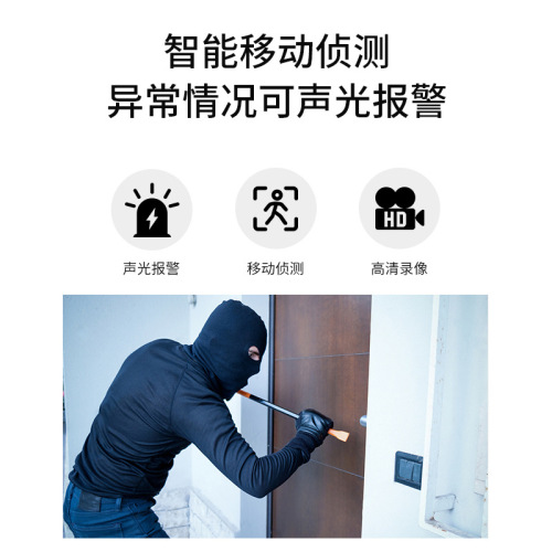 Cross-border outdoor 360-degree panoramic monitor, outdoor remote home use night vision high-definition waterproof POE surveillance camera