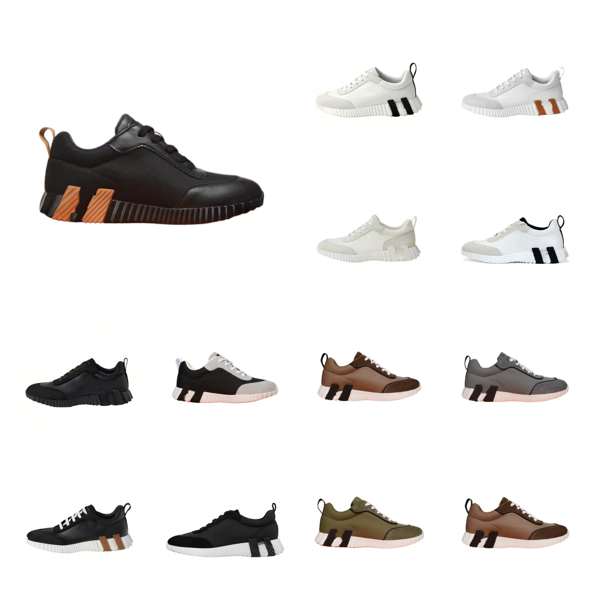 Cross-border foreign trade Putian shoes H brand casual sports shoes for women 2026 new thick-soled men's versatile couple's white sneakers H