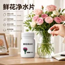 鲜花泡腾片家用绿植专用净水片花店学校插花卉鲜花保鲜剂净水片
