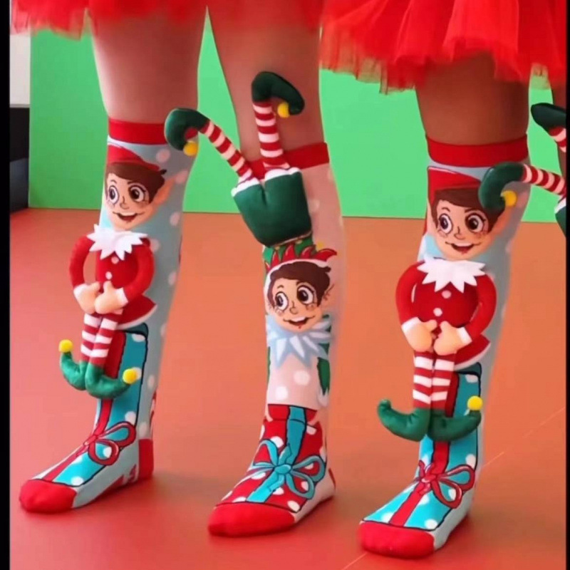 クロスボーダーホットスタイルクリスマス子供の装飾品靴下パーソナライズされたトレンド 3D 漫画の靴下ガールプリンセスソックス卸売|undefined