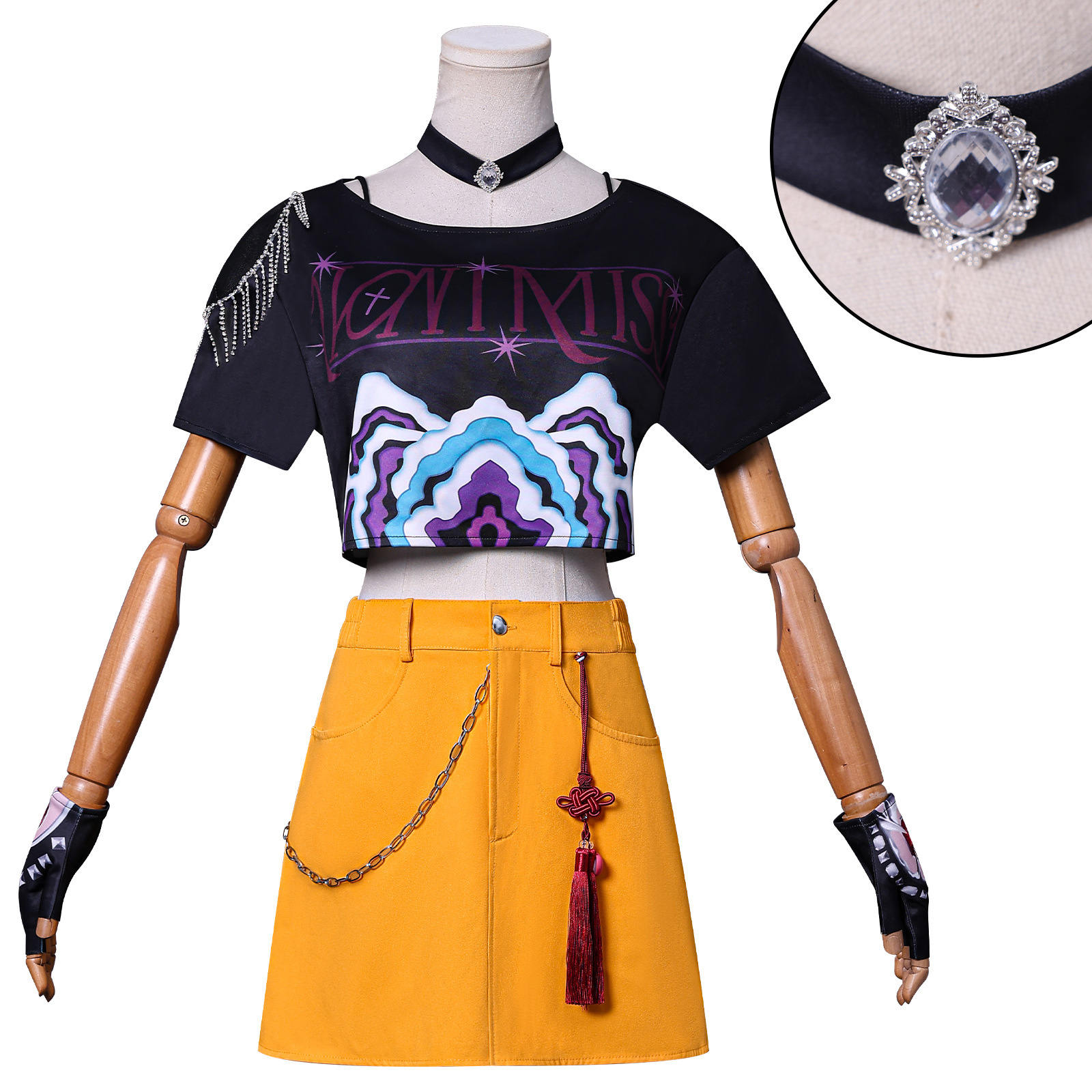 Manda Witch Hunt Group Mirai Cosplay Costume K-Pop Witch Hunt Group K-Pop Superstar Mirai Cos Anime Performance Costume