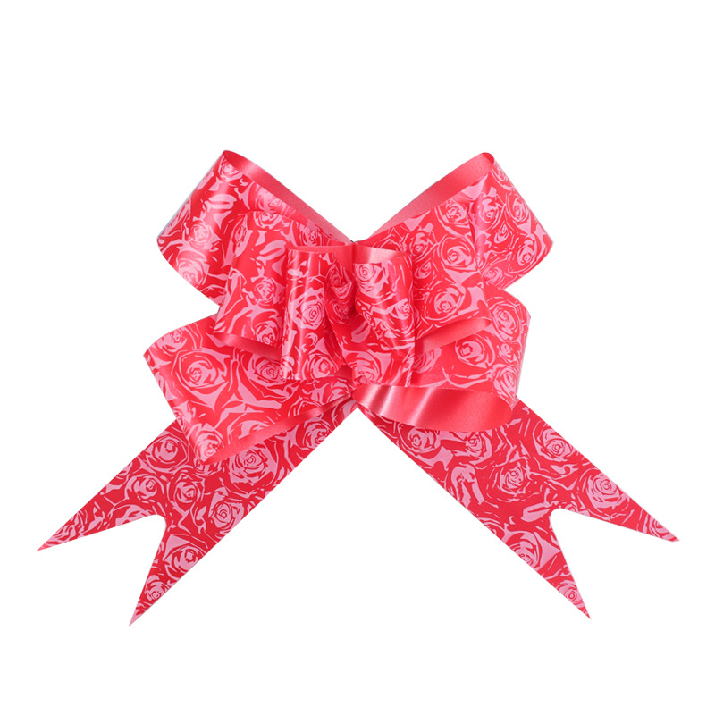 Spot al por mayor 50 # dibujo de flores impresa en color arco de rosa patrón de boda artículos de decoración de automóviles de boda dibujo de flores