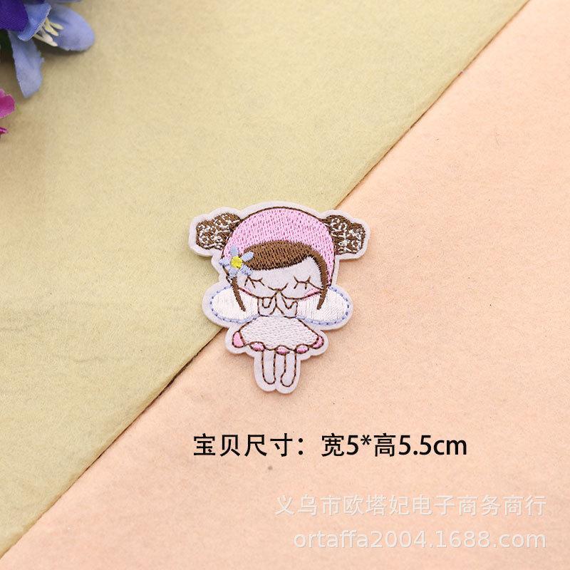 D3-6-40 천사 소녀 패치*동물 자수 다리미 패치*만화 패치